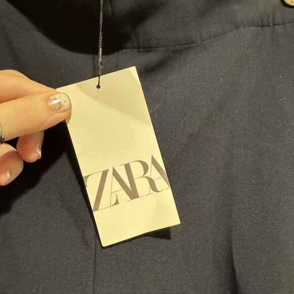 Zara Navy Blue Sailor Pants Pull On NEW Size Large - Picture 6 of 8